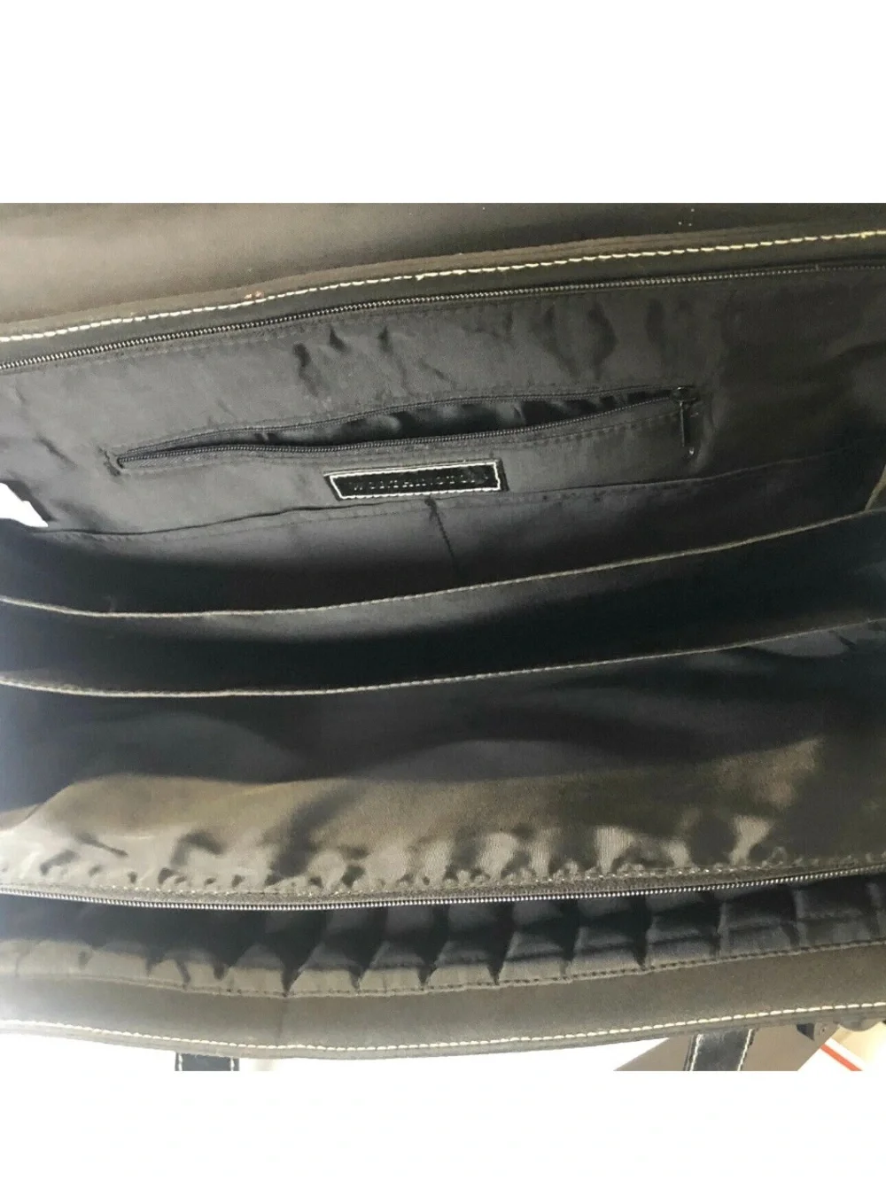 WORTHINGTON Women’s Black Faux Leather Laptop Business Bag.-Excellent Condition